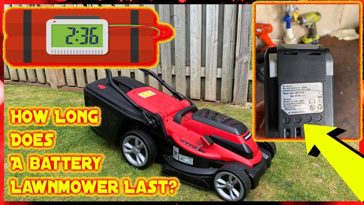 How long does a lawn mower battery last