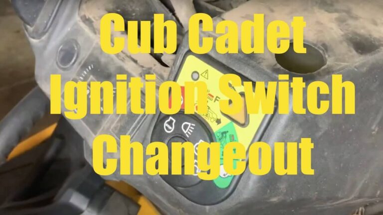 Cub Cadet Ignition Switch Problems