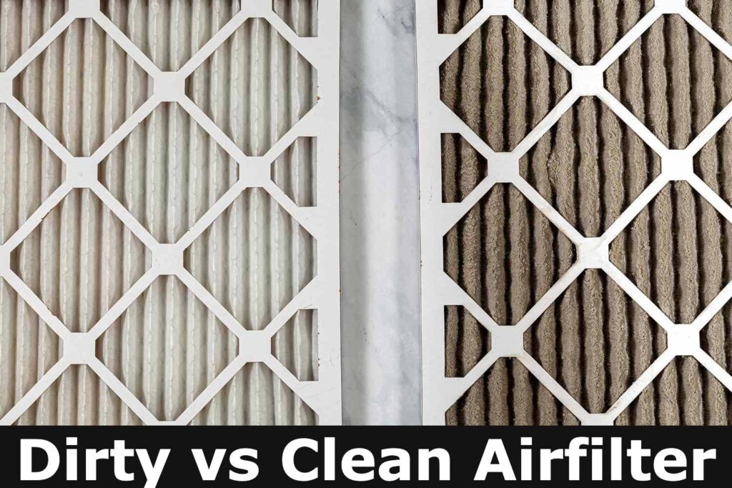 Dirty vs Clean Lawnmower Air Filter