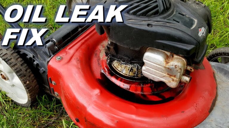 Lawnmower Smoking and Leaking Oil From Exhaust